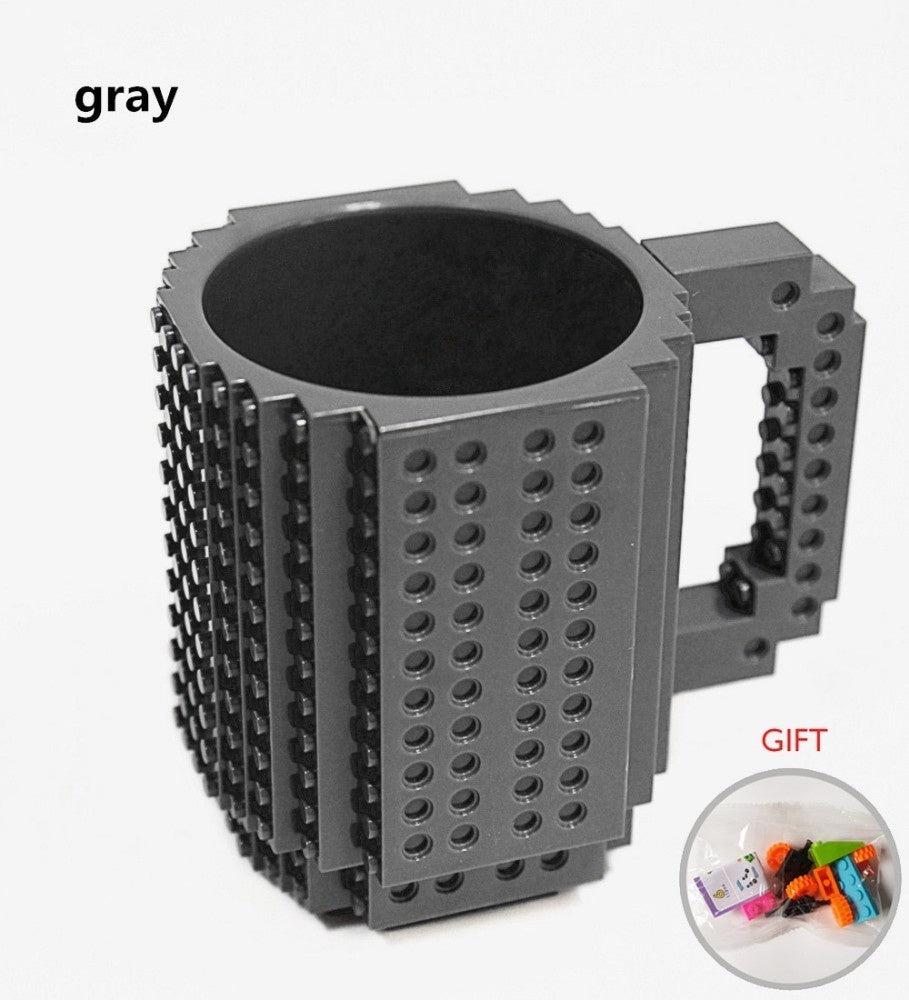 Build-On Brick Mug - Creative LEGO-Style Coffee Cup with Building Blocks