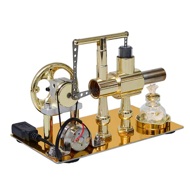 Stirling Engine Generator - Hot Air Single Cylinder Physics Science Model
