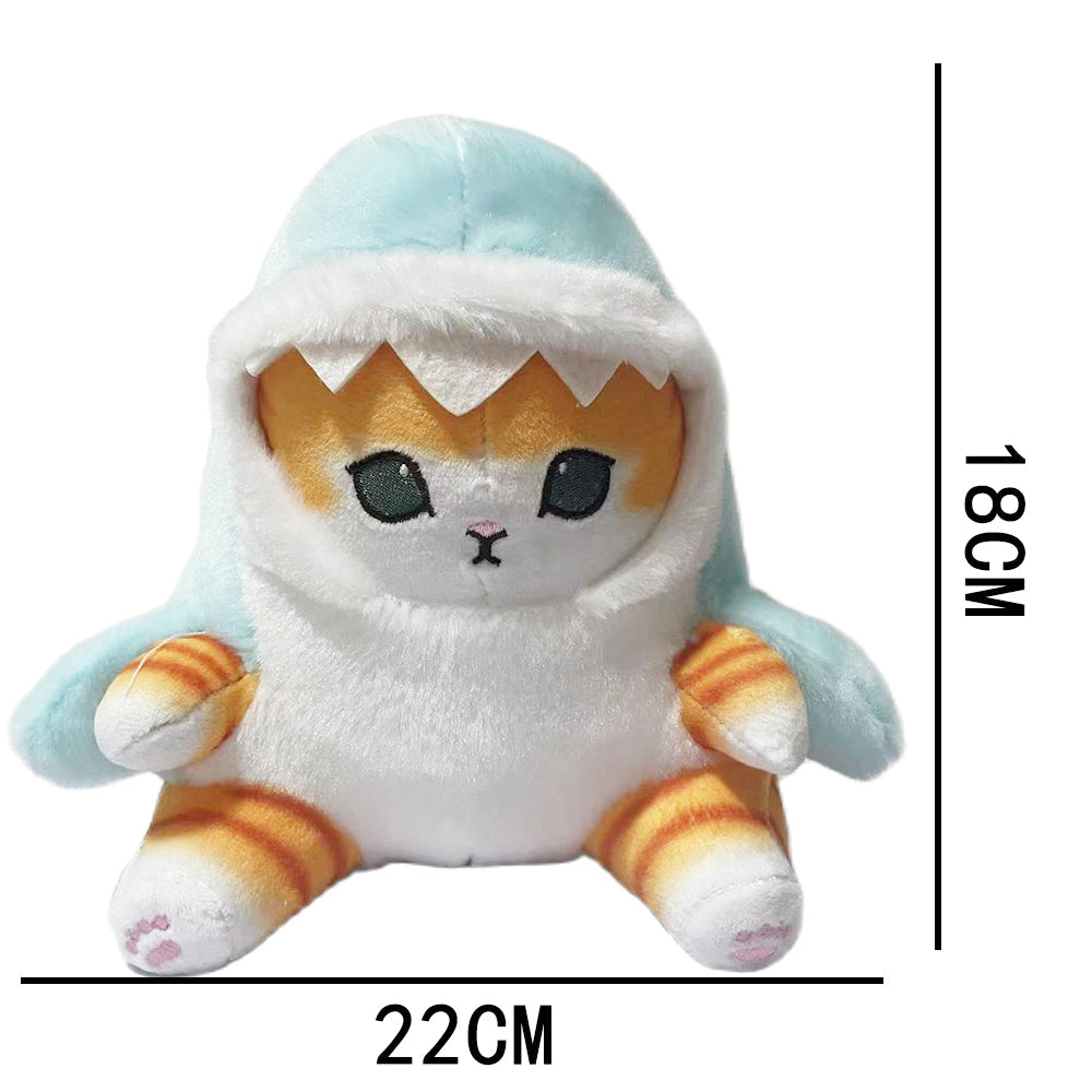 Cute Plush Toy - Shark Cat Fried Shrimp Soft Stuffed Animal Pillow