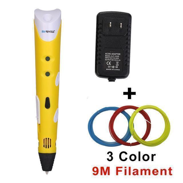 3D Printing Pen – Handheld FDM 3D Drawing Pen with Adjustable Speed & Temperature | 4 Colours