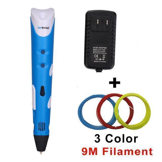 3D Printing Pen – Handheld FDM 3D Drawing Pen with Adjustable Speed & Temperature | 4 Colours