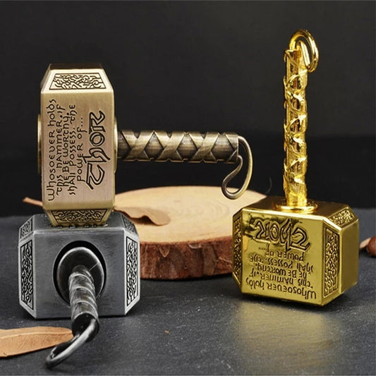 Thor's Hammer Fidget Spinner – Mjolnir Metal Hand Spinner Keychain | EDC Stress Relief Toy