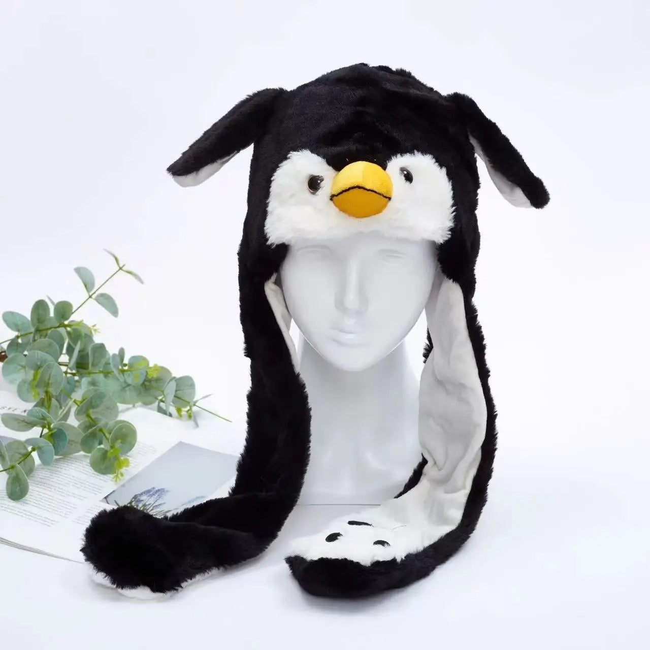 Bunny Hat With Press Paw-to-Move Ears