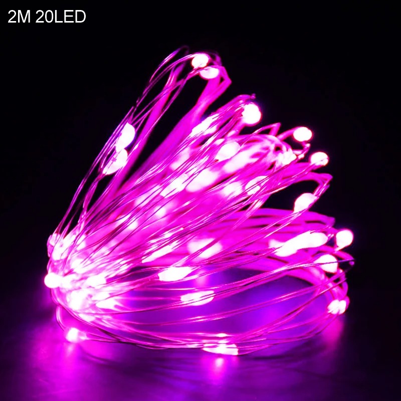 2M Santa Claus & Snowflake LED String Lights – 20 LED Festive Indoor Christmas Fairy Lights