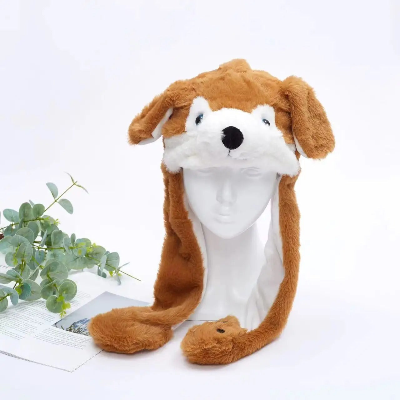 Bunny Hat With Press Paw-to-Move Ears