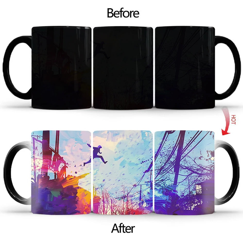 350mL Zelda Color Changing Magic Mug – Heat Activated Ceramic Coffee Cup