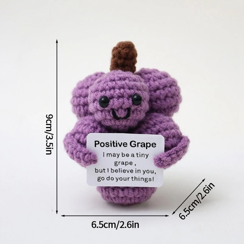 Positive Crochet Doll – Funny Valentine's Day Gift with Card