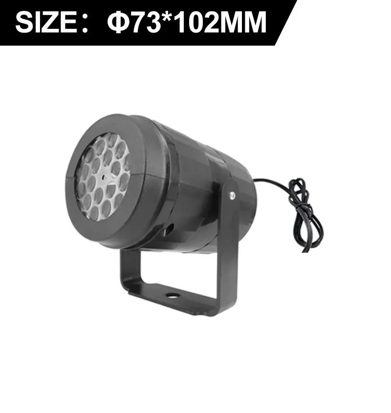 Snowflake Christmas Laser Projector Light – 16 Rotating Patterns Waterproof Outdoor & Indoor Festive Display