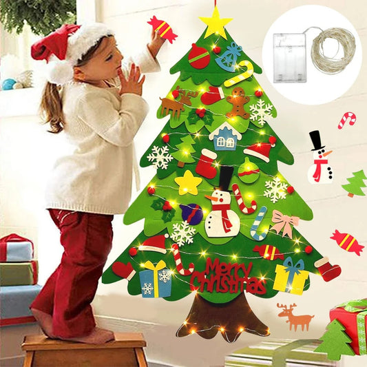DIY Felt Christmas Tree – Festive Wall Hanging Decoration for Kids & Family