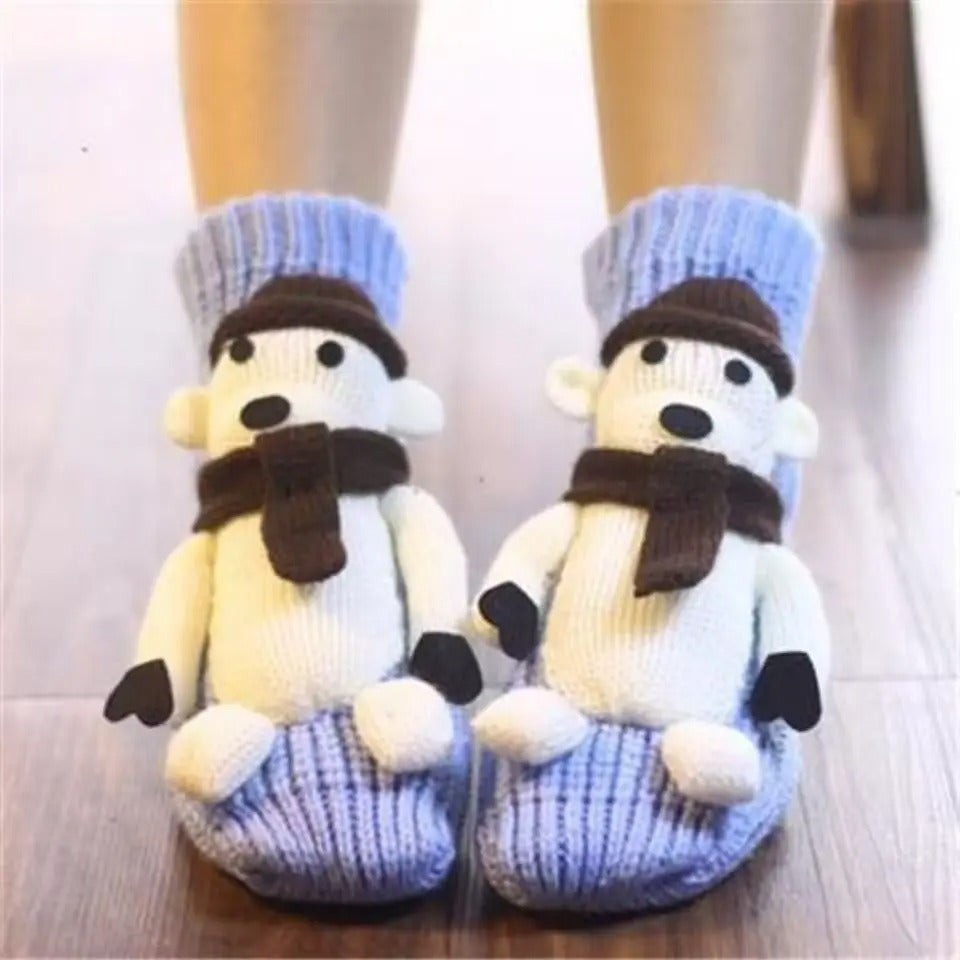 3D Knit Animal Socks Cute Floor Socks