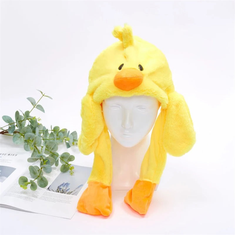 Bunny Hat With Press Paw-to-Move Ears