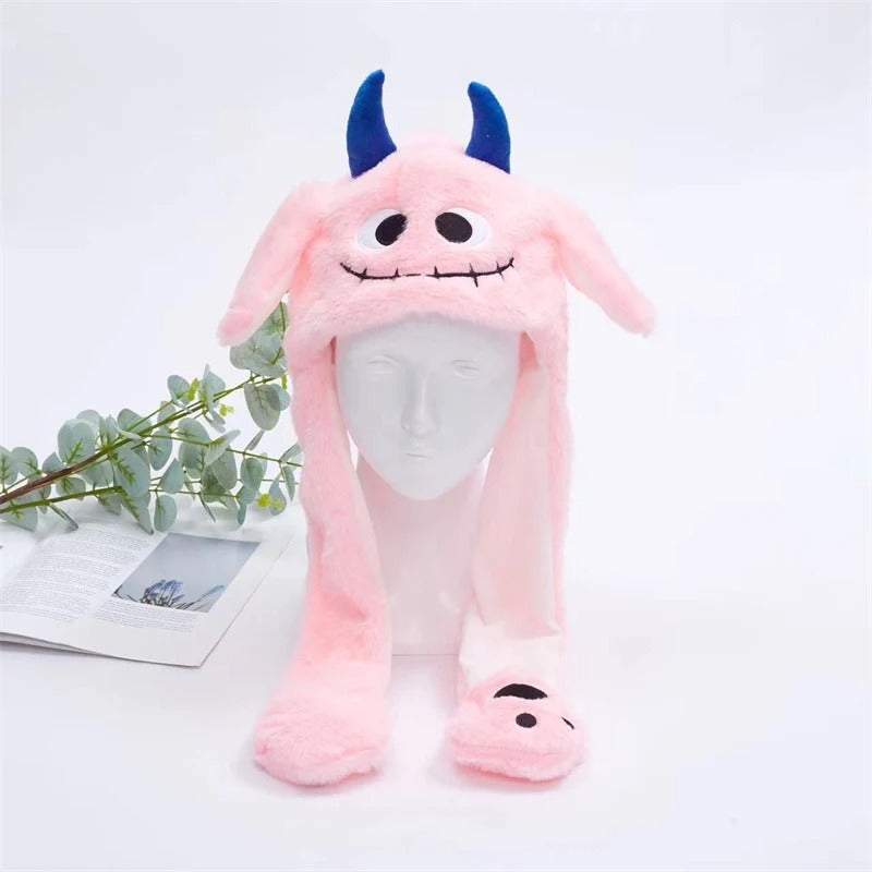 Bunny Hat With Press Paw-to-Move Ears