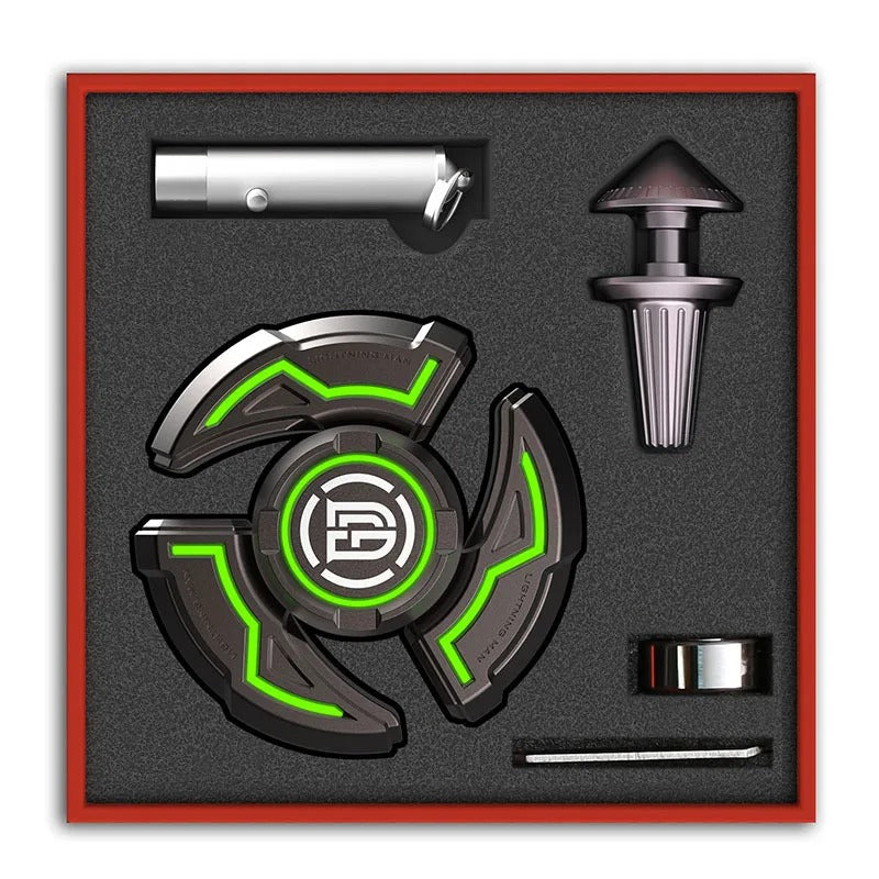 Luminous EDC Metal Fidget Spinner – Glow in the Dark Stress Relief Toy for Adults & Kids