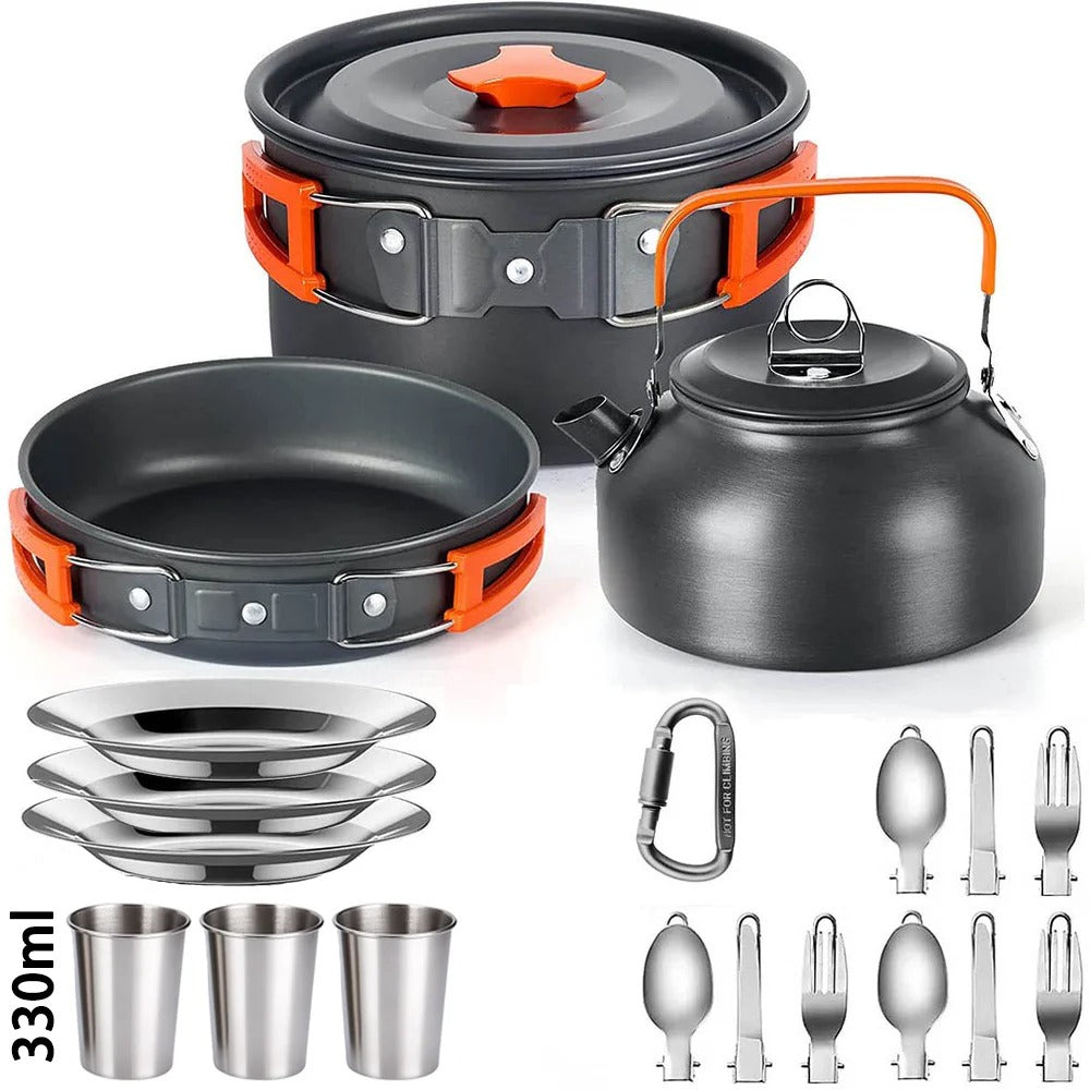 Portable Camping Cooking Set – Lightweight Outdoor Cookware Kit for Hiking & Travel