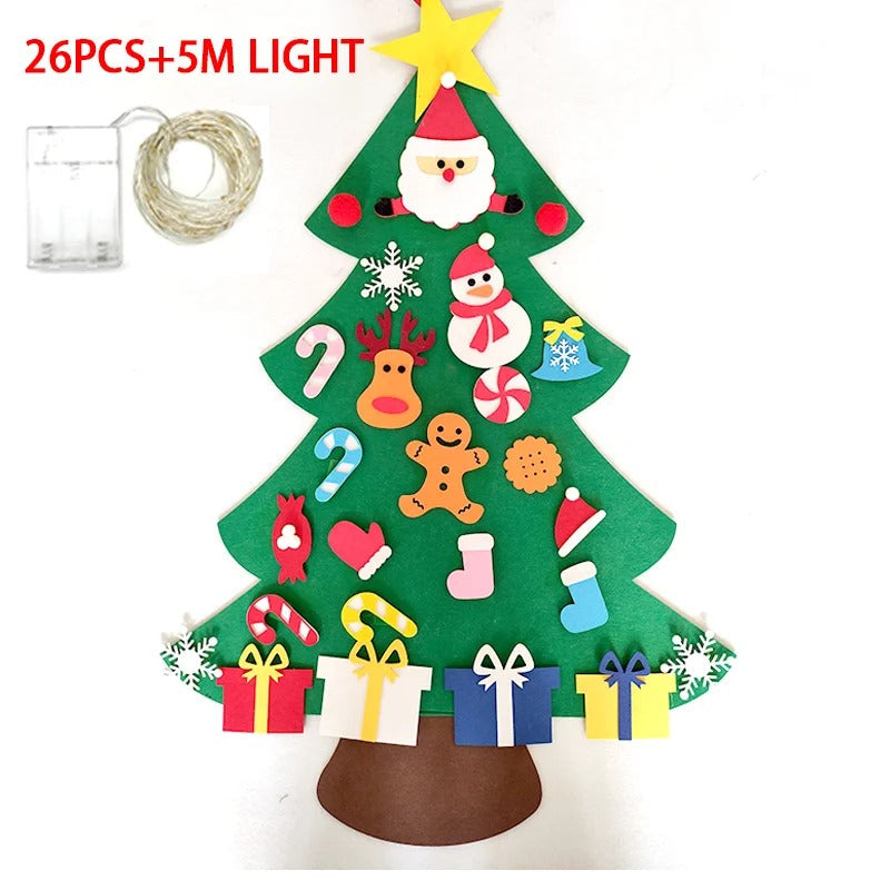DIY Felt Christmas Tree – Festive Wall Hanging Decoration for Kids & Family