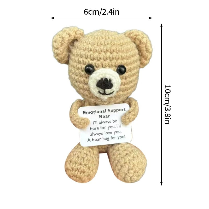 Positive Crochet Doll – Funny Valentine's Day Gift with Card