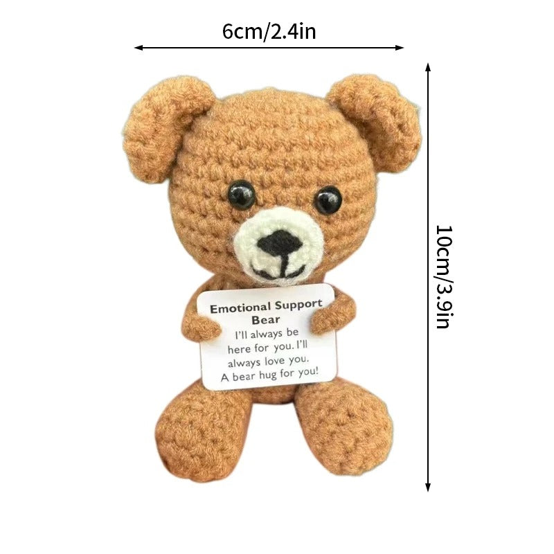 Positive Crochet Doll – Funny Valentine's Day Gift with Card