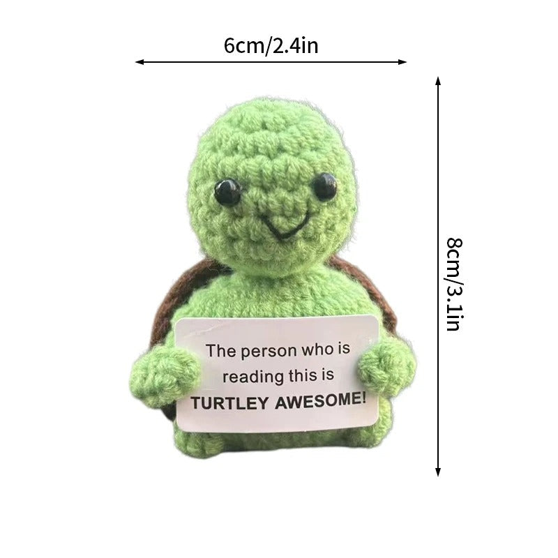 Positive Crochet Doll – Funny Valentine's Day Gift with Card