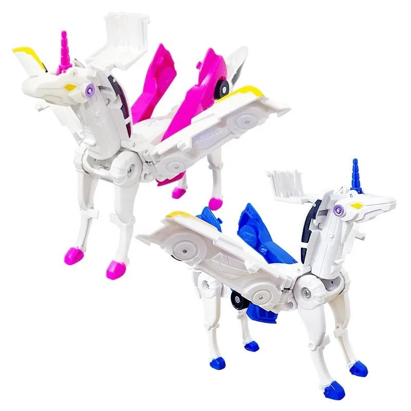 Unicorn Transforming Robot Car Toy – 2-in-1 Action Figure Vehicle for Kids