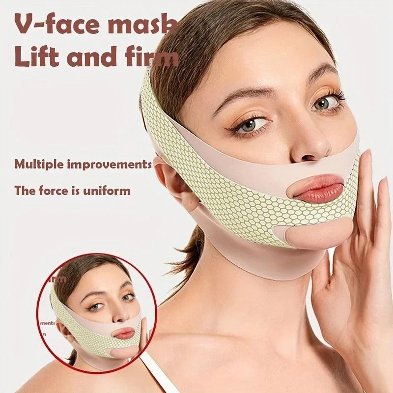 V-Line Face Bandage – Reusable Chin & Cheek Support Mask