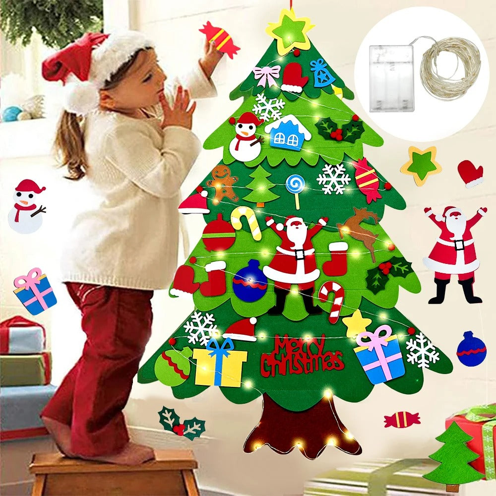 DIY Felt Christmas Tree – Festive Wall Hanging Decoration for Kids & Family