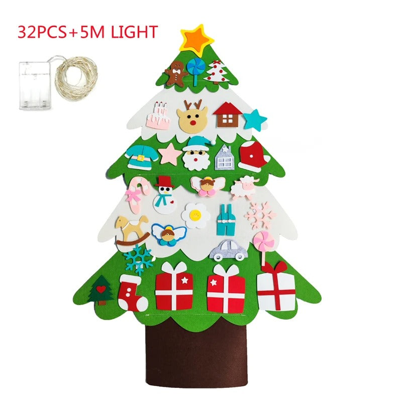 DIY Felt Christmas Tree – Festive Wall Hanging Decoration for Kids & Family