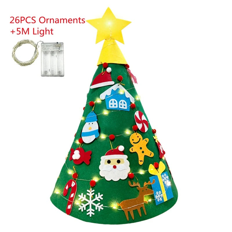 DIY Felt Christmas Tree – Festive Wall Hanging Decoration for Kids & Family