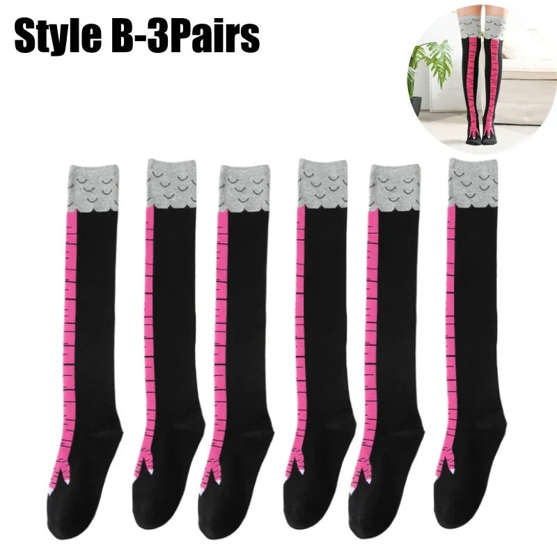 Funny 3D Chicken Socks - Novelty Animal Socks for Men & Women