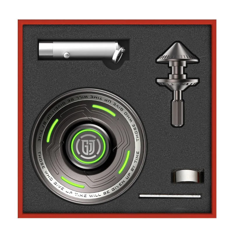 Luminous EDC Metal Fidget Spinner – Glow in the Dark Stress Relief Toy for Adults & Kids