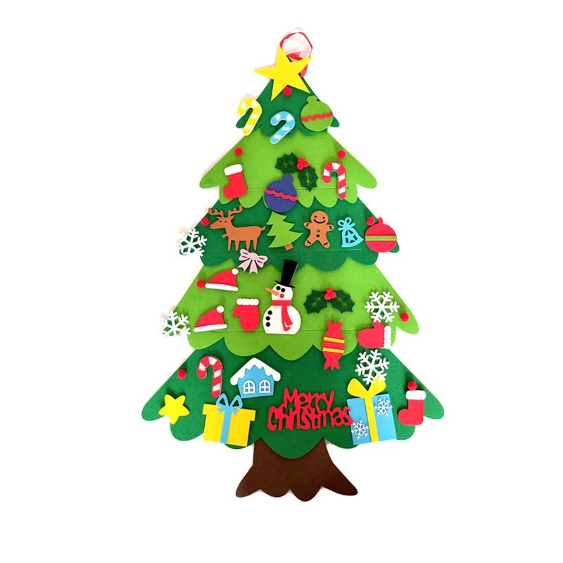 DIY Felt Christmas Tree – Festive Wall Hanging Decoration for Kids & Family