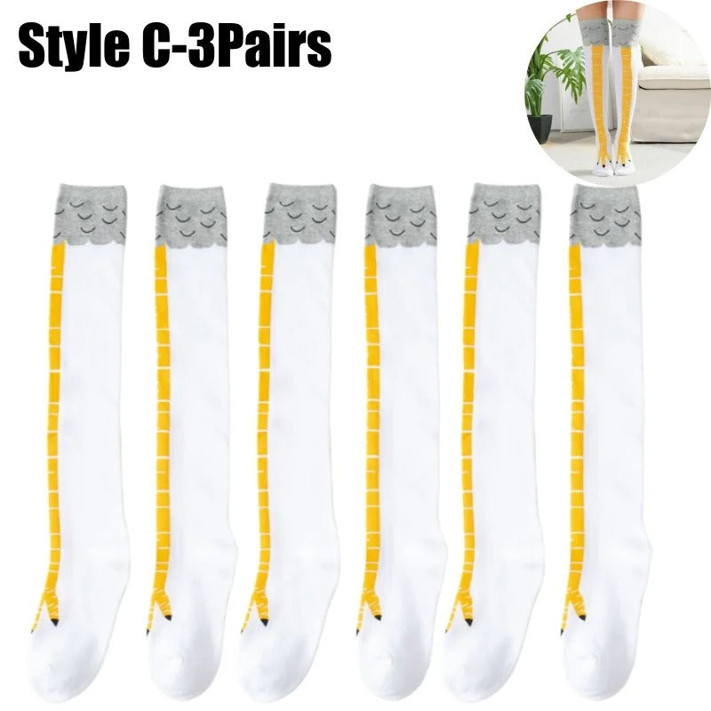 Funny 3D Chicken Socks - Novelty Animal Socks for Men & Women