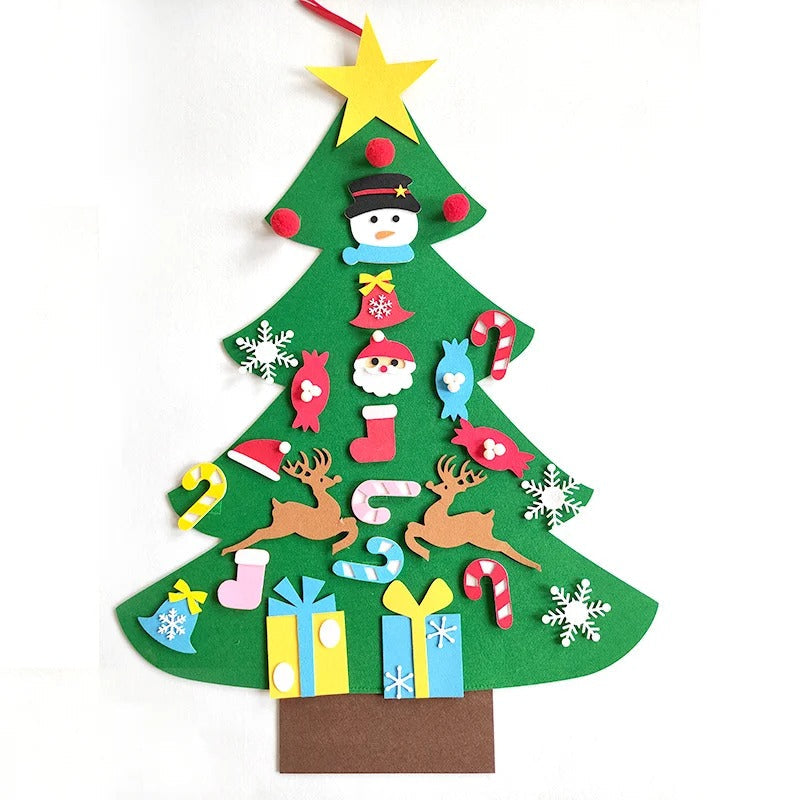 DIY Felt Christmas Tree – Festive Wall Hanging Decoration for Kids & Family