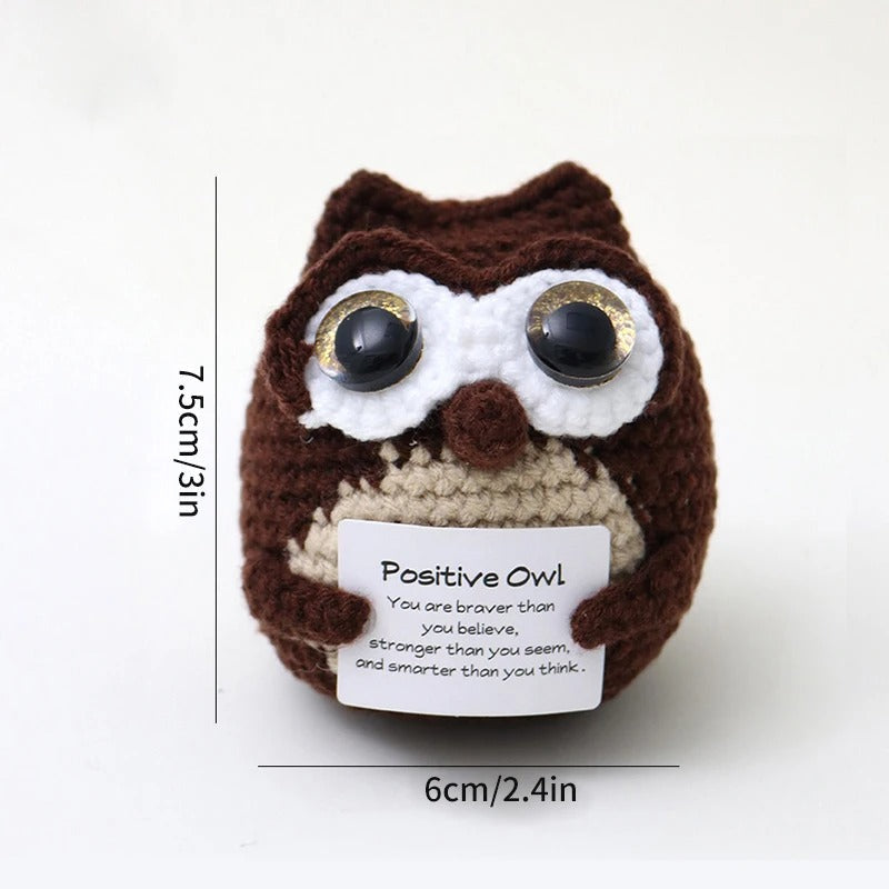 Positive Crochet Doll – Funny Valentine's Day Gift with Card