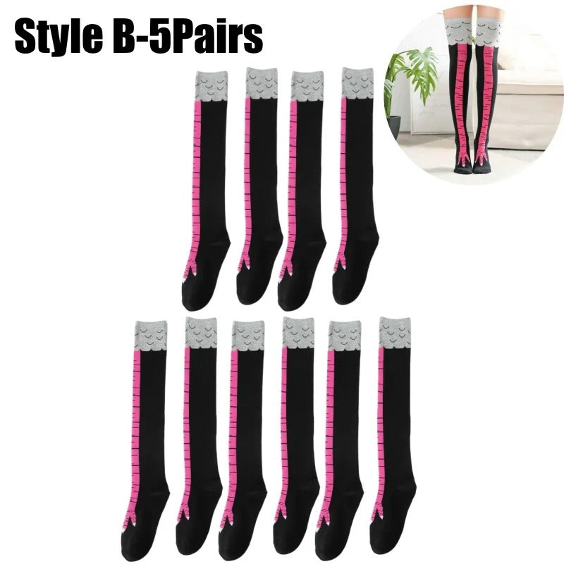 Funny 3D Chicken Socks - Novelty Animal Socks for Men & Women