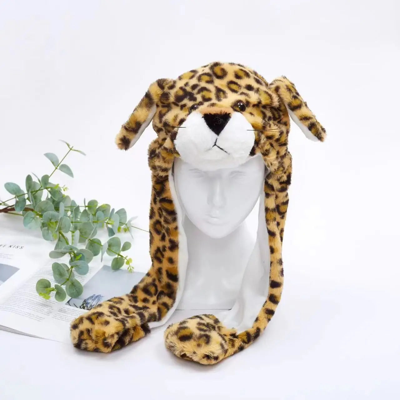 Bunny Hat With Press Paw-to-Move Ears