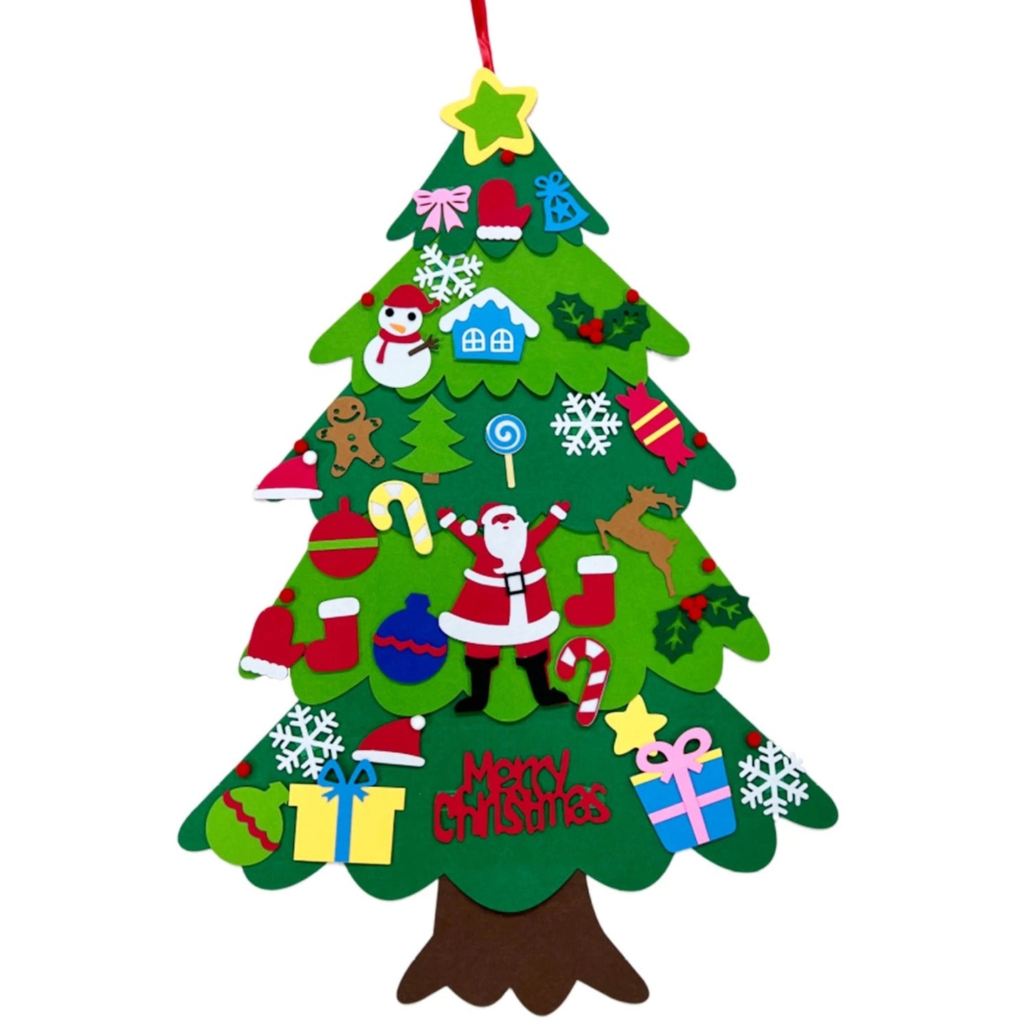 DIY Felt Christmas Tree – Festive Wall Hanging Decoration for Kids & Family