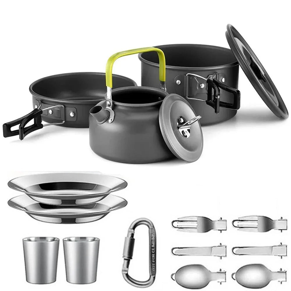 Portable Camping Cooking Set – Lightweight Outdoor Cookware Kit for Hiking & Travel