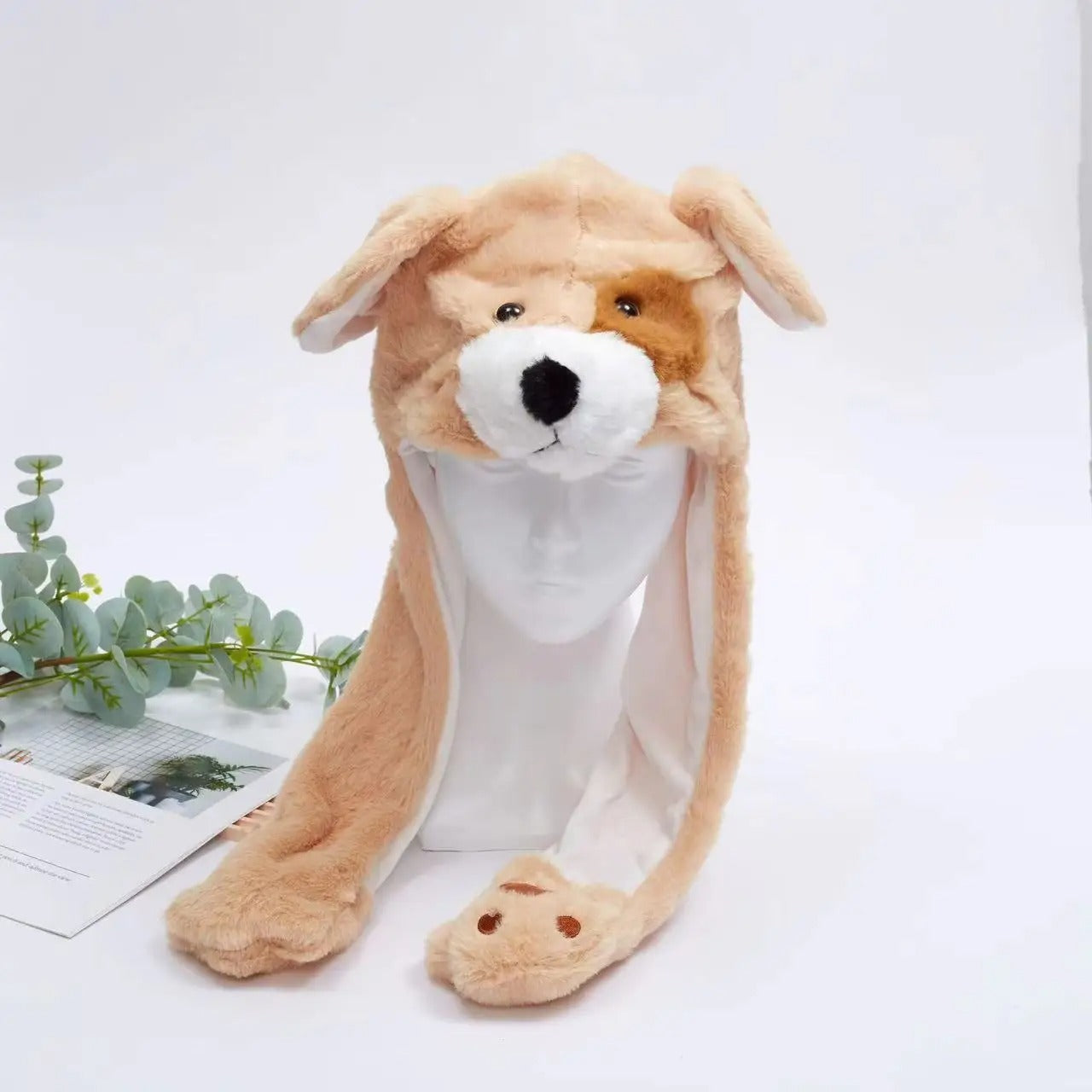 Bunny Hat With Press Paw-to-Move Ears