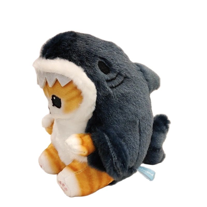 Cute Plush Toy - Shark Cat Fried Shrimp Soft Stuffed Animal Pillow