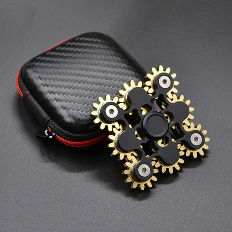 Metal Gear Fidget Spinner – EDC Hand Spinner with R188 Bearing | 3, 4 & 9 Gear Styles