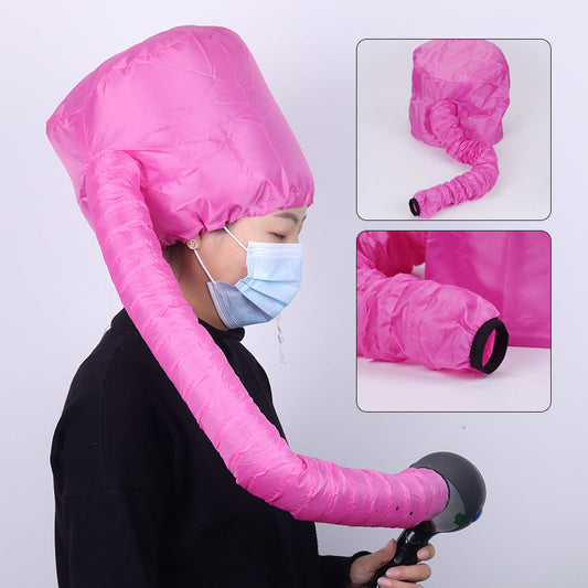 Hair Dryer Bonnet Hood - Portable Soft Cap for Deep Conditioning & Styling