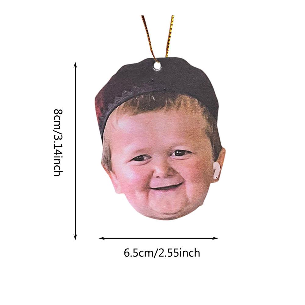 Hasbulla Character Car Rearview Mirror Pendant – Funny Acrylic Car Accessory
