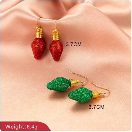 Christmas Snowman Earrings - Festive Bells Dangle Drop Earrings for Women