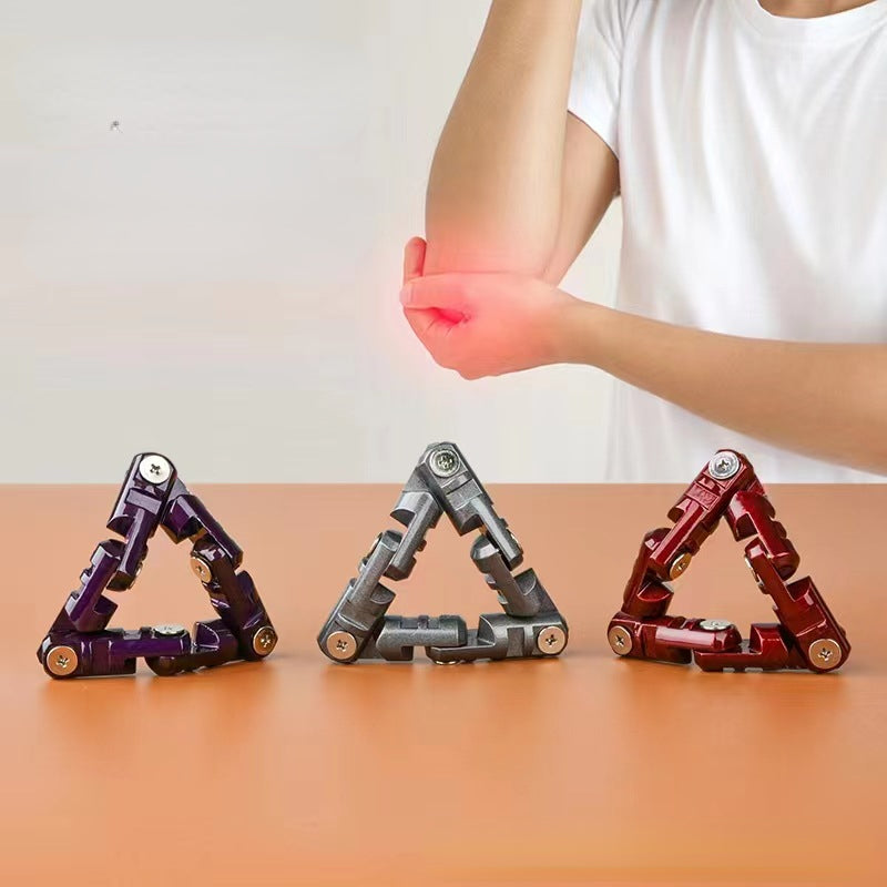 Infinite Flip Chain Fidget Toy - Metal Alloy Stress Relief Bracelet
